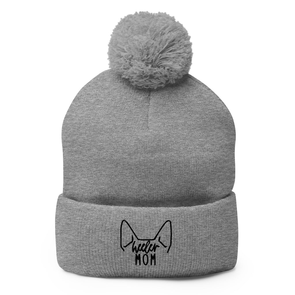 Pom-Pom Heeler Mom Beanie