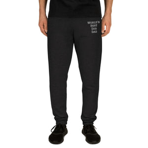 World's Best Dog Dad Embroidered Joggers